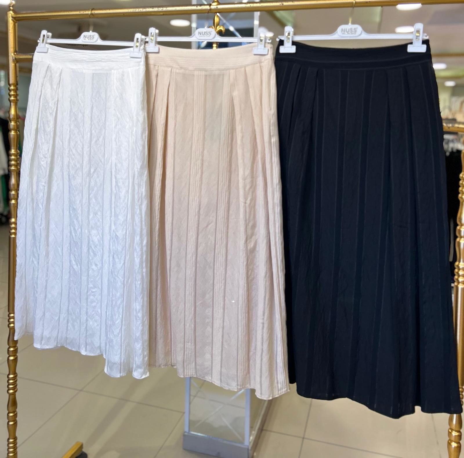 NUSS/ VİSKON KUMAŞ KEMERLİ ETEK