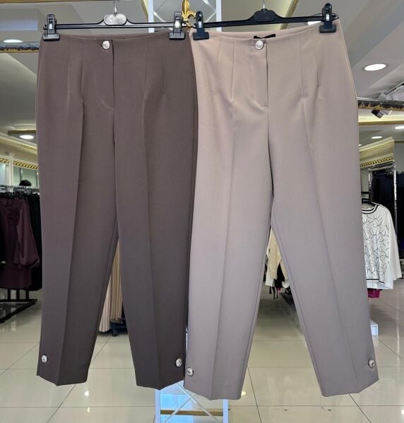 DÜĞME DETAYLI PARADISE PANTOLON/ SENTEZ 