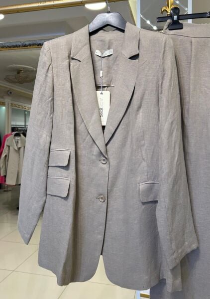 LINEN KUMAŞ CEKET PANTOLON TAKIM/ SEÇİL