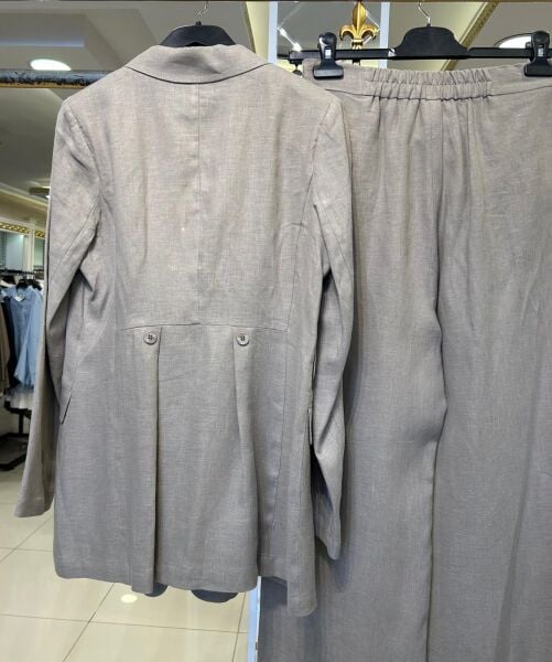 LINEN KUMAŞ CEKET PANTOLON TAKIM/ SEÇİL