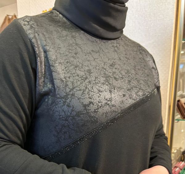 GÖĞSÜ LATEKS DERİ DTY. TAŞLI ELBİSE/BELGİN