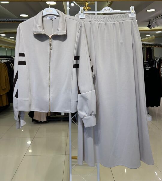 CEKETİ ŞERİT DTY. ETEKLİ MODAL TAKIM/ NUSS