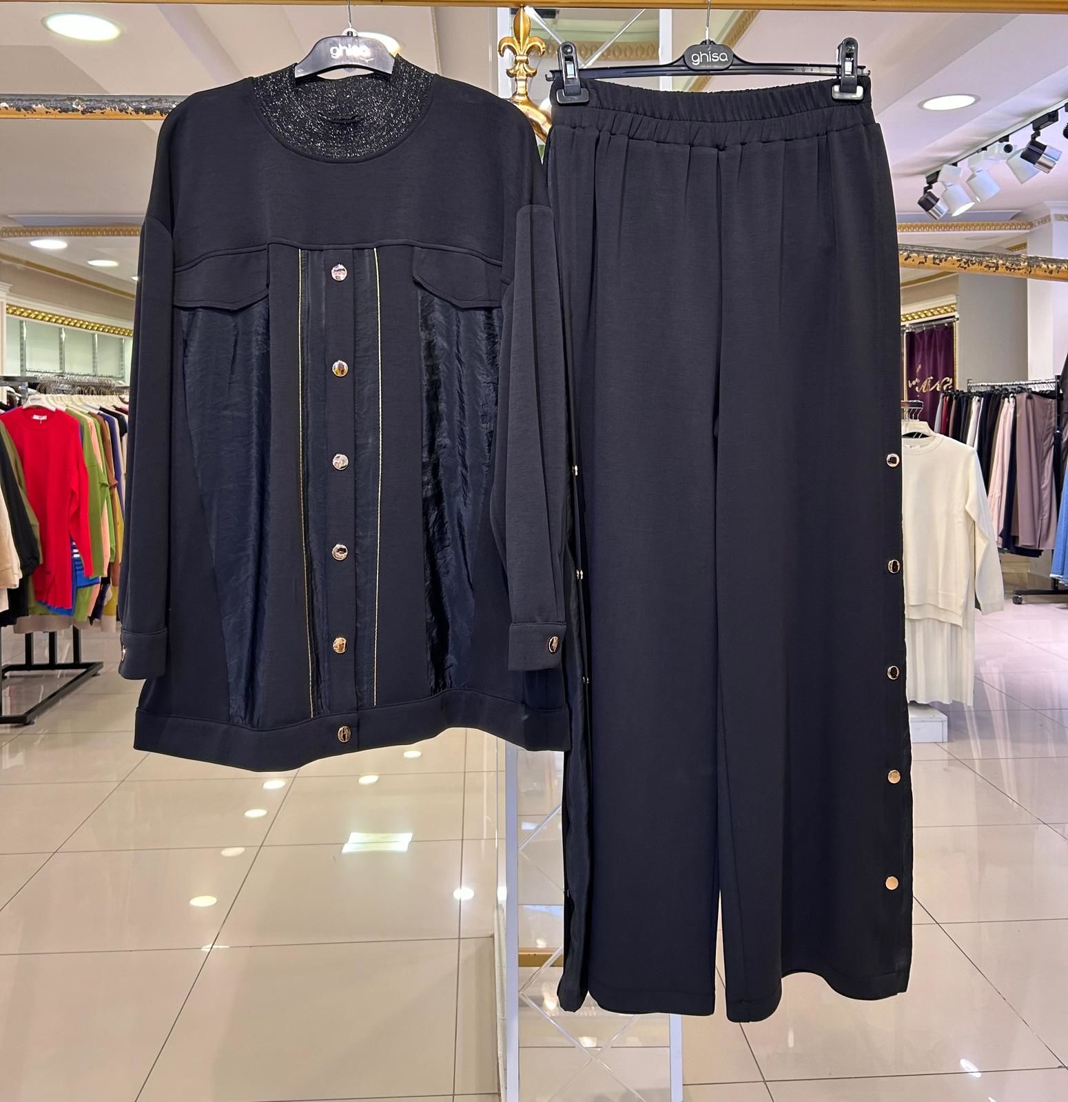 PARAŞÜT KUMAŞ VE ÇITÇIT DTY. PANTOLONLU TAKIM/GHİSA