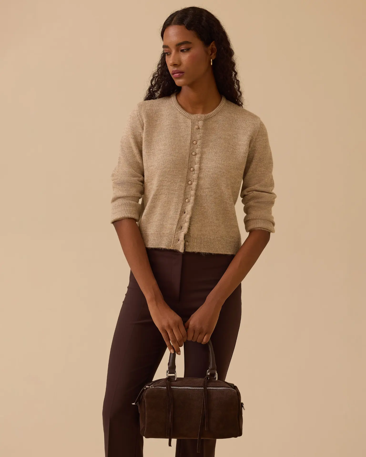 DÜĞMELİ BEL BOY TRİKO HIRKA /SEÇİL   