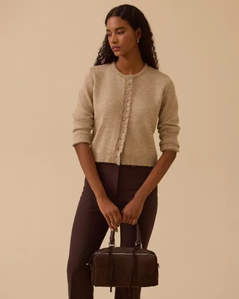 DÜĞMELİ BEL BOY TRİKO HIRKA /SEÇİL   