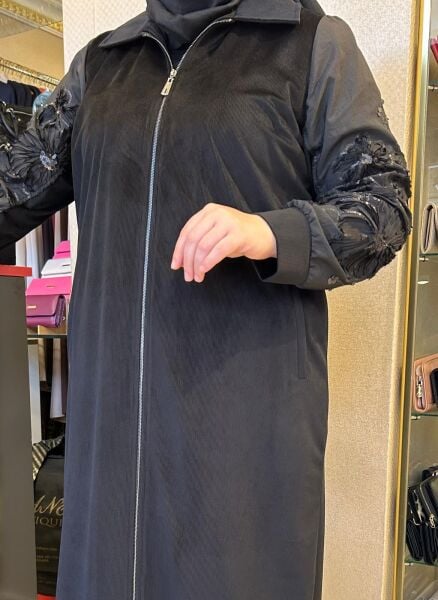 KOLLARI İŞLEMELİ KADİFE KAP/ FUAT GÜRŞEN 6608