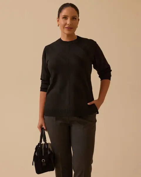 B. BEDEN DESENLİ TRİKO BLUZ /SEÇİL