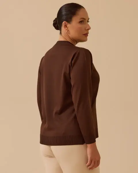 B. BEDEN DESENLİ TRİKO BLUZ /SEÇİL