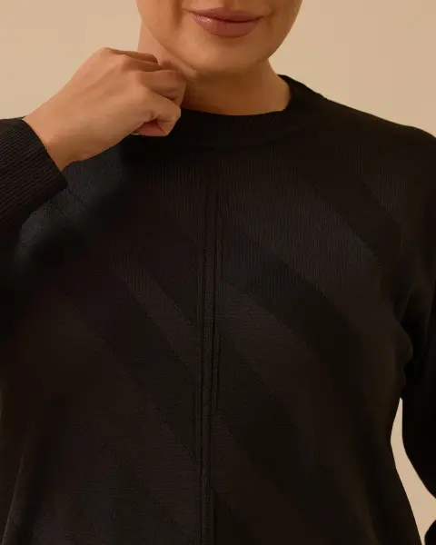 B. BEDEN DESENLİ TRİKO BLUZ /SEÇİL