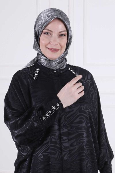 Büyük Beden Tesettür Jakarlı Pantolonlu Takım/ Behrem