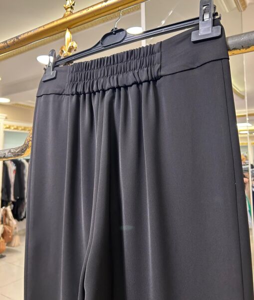 ÇİFT DÜĞMELİ ÇIMALI BOL PANTOLON/ SENTEZ 5662