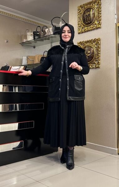 DERİ VE KÜRK DTY. TRİKO YELEK/ TIĞTRİKO