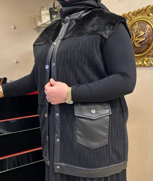 DERİ VE KÜRK DTY. TRİKO YELEK/ TIĞTRİKO