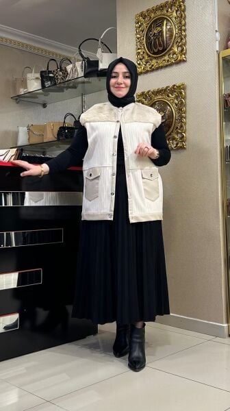 DERİ VE KÜRK DTY. TRİKO YELEK/ TIĞTRİKO