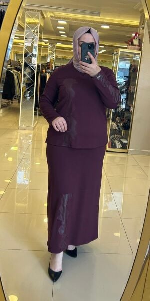 SUNİ DERİ DTY. ETEKLİ TAKIM/ DEFRİNA 61187