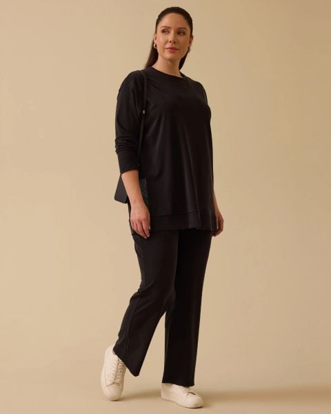 TUNİĞİ TAŞ VE YIRTMAÇ DTY. PANTOLONLU TAKIM/SEÇİL