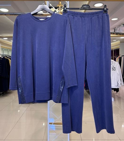 TUNİĞİ TAŞ VE YIRTMAÇ DTY. PANTOLONLU TAKIM/SEÇİL