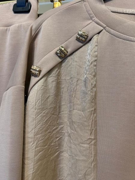 DÜĞME DTY. MODAL KUMAŞ PANTOLON TAKIM/TIĞTRİKO