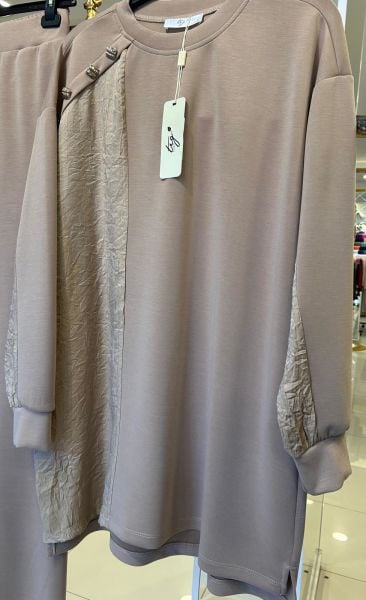 DÜĞME DTY. MODAL KUMAŞ PANTOLON TAKIM/TIĞTRİKO