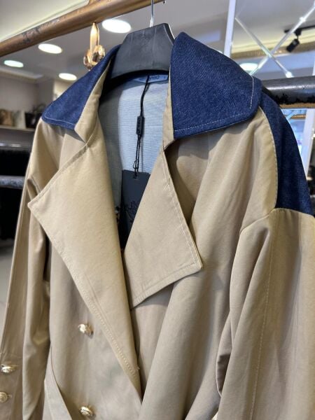 SIRTI KOT DTY. DÖRT DÜĞMELİ TRENÇ/ GHISA