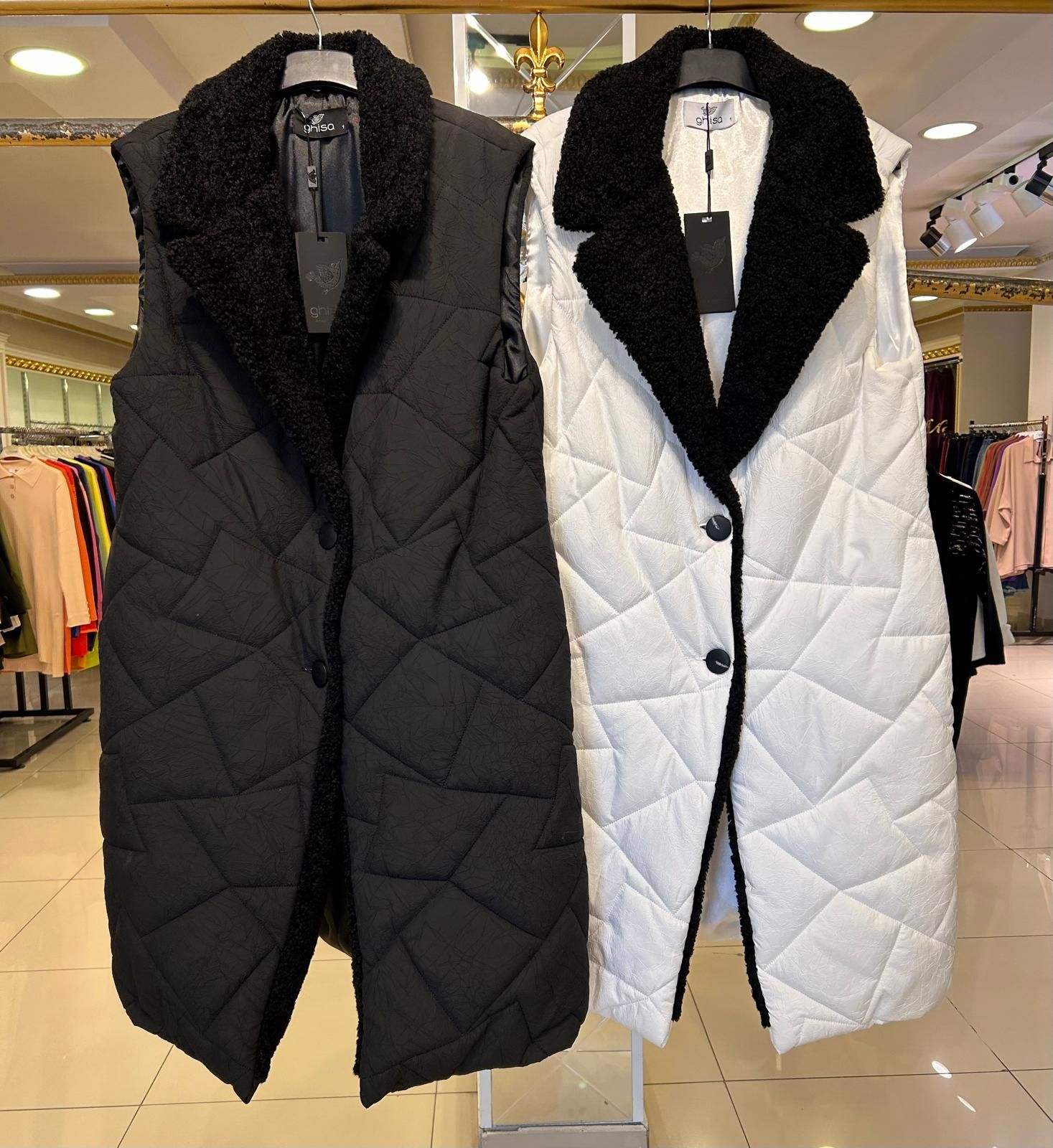 YAKASI KÜRK DTY. ŞİŞME YELEK/GHISA