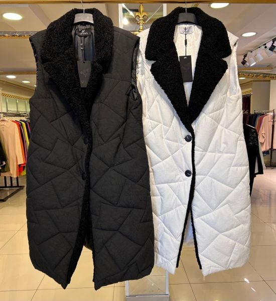 YAKASI KÜRK DTY. ŞİŞME YELEK/GHISA