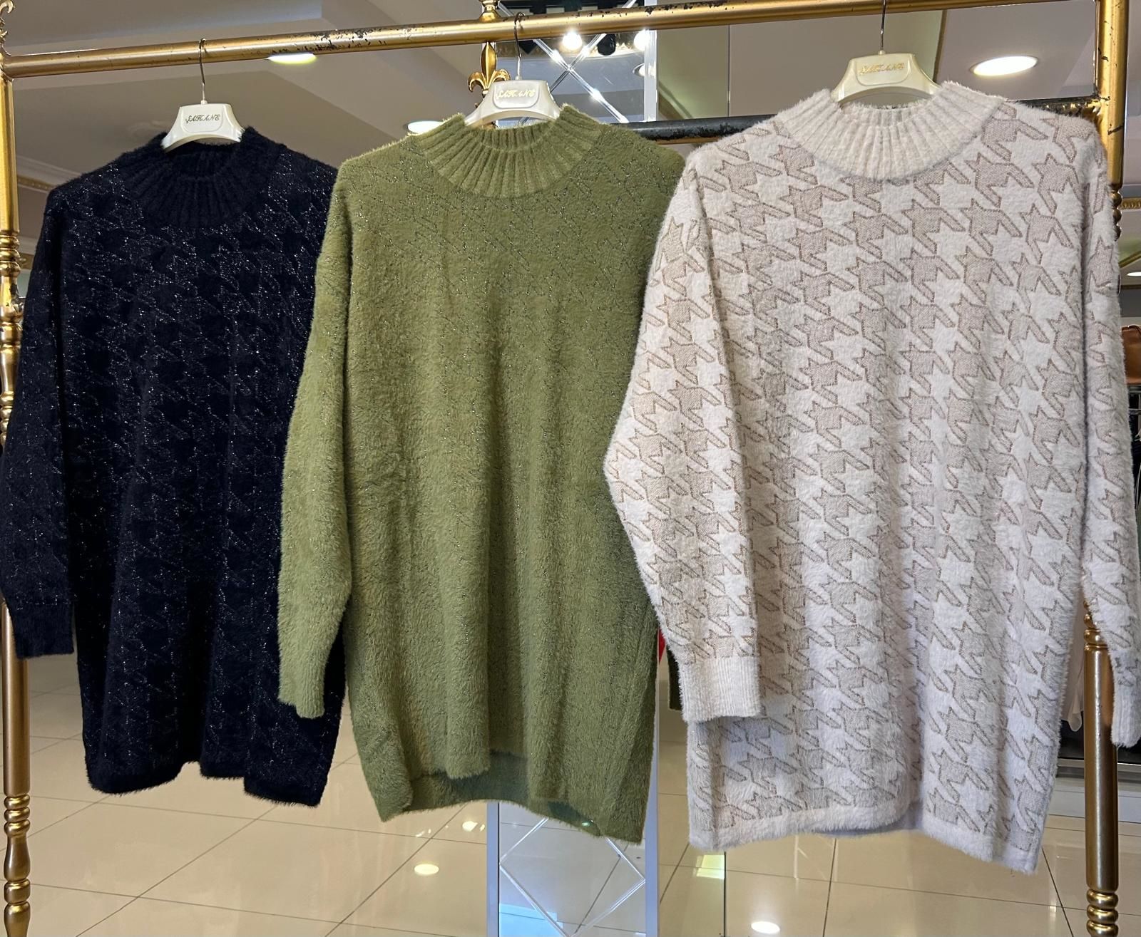 KAZAYAĞI DESENLİ YUMOŞ TUNİK/NUSS