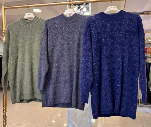 KAZAYAĞI DESENLİ YUMOŞ TUNİK/NUSS