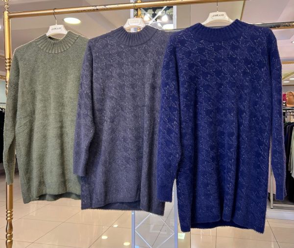 KAZAYAĞI DESENLİ YUMOŞ TUNİK/NUSS