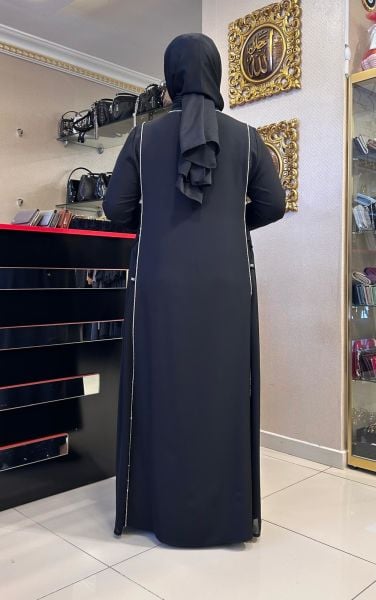 ŞERİT TAŞ DTY. YANLARI İPLİ ELBİSE/MÜSEMMA