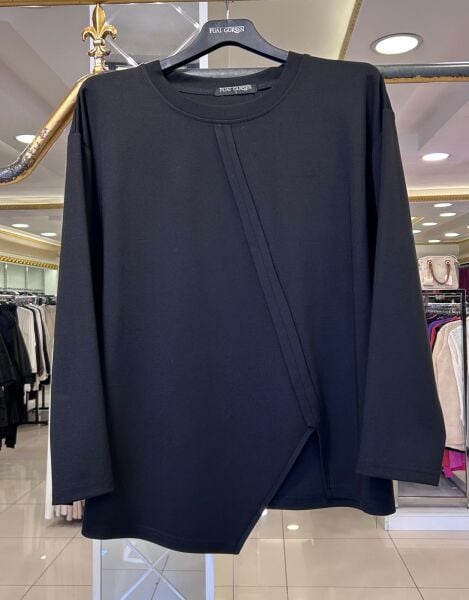 YELEKLİ ASİMETRİK KESİM TUNİK/ FUAT GÜRŞEN 