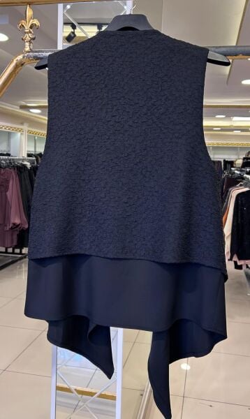 YELEKLİ ASİMETRİK KESİM TUNİK/ FUAT GÜRŞEN 