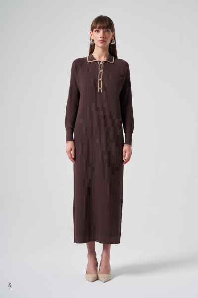 POLO YAKA DTY. FİTİLLİ ELBİSE/ NUSS