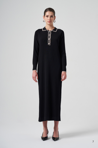 POLO YAKA DTY. FİTİLLİ ELBİSE/ NUSS