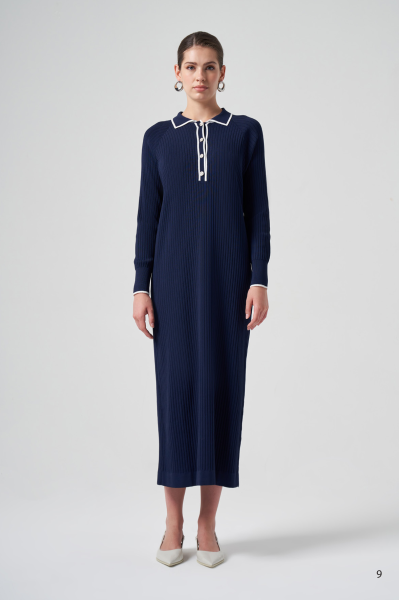 POLO YAKA DTY. FİTİLLİ ELBİSE/ NUSS