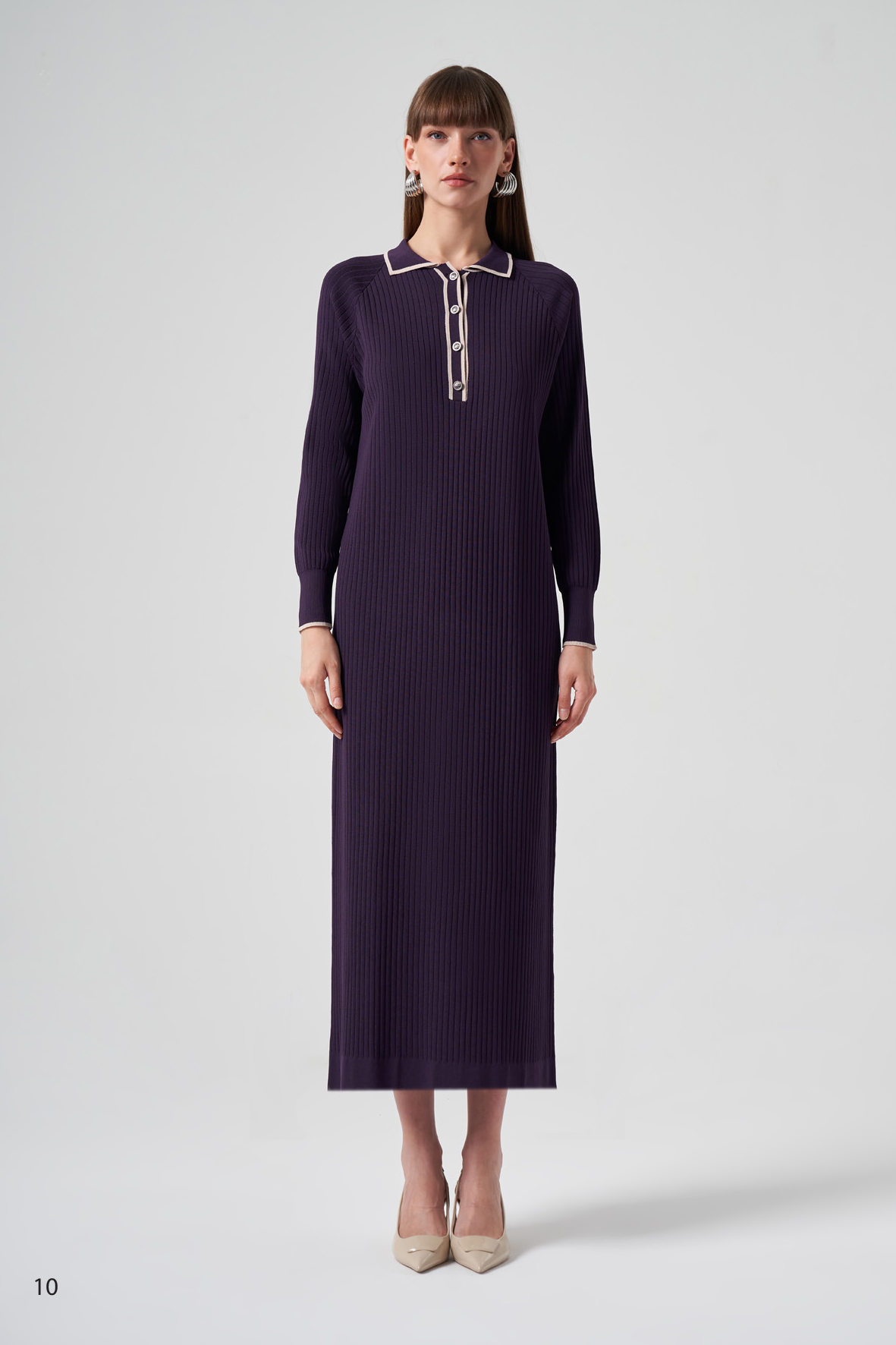 POLO YAKA DTY. FİTİLLİ ELBİSE/ NUSS