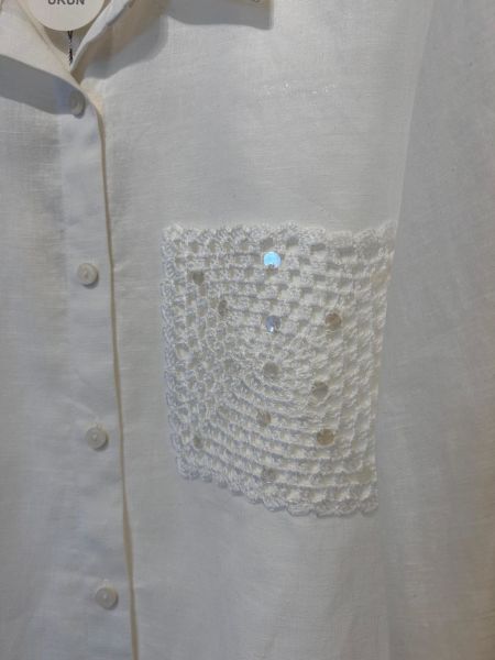 PULLU ÖRGÜ CEP DTY. GÖMLEK/SEÇİL