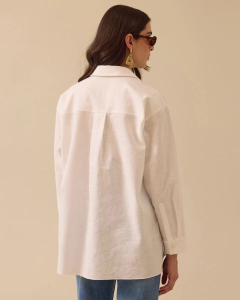 PULLU ÖRGÜ CEP DTY. GÖMLEK/SEÇİL