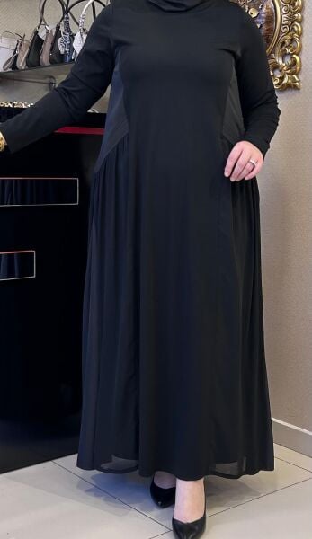 PARAŞÜT KUMAŞ VE TÜL DTY. 2'Lİ ELBİSE /NURCAN ÇETİN 