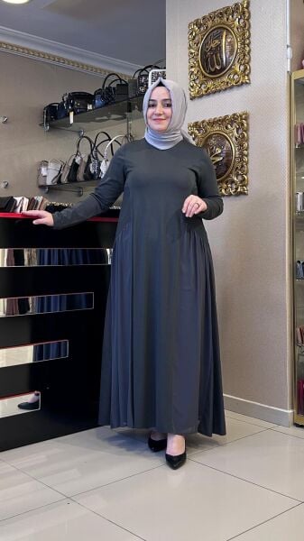 PARAŞÜT KUMAŞ VE TÜL DTY. 2'Lİ ELBİSE /NURCAN ÇETİN 