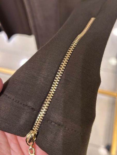 PAÇASI FERMUAR DTY. BELİ LASTİKLİ PANTOLON/SENTEZ