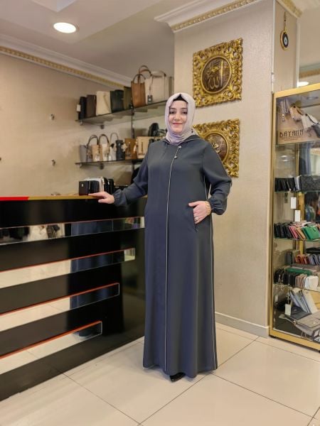 ZERENAY KAPÜŞON DETAYLI FERACE