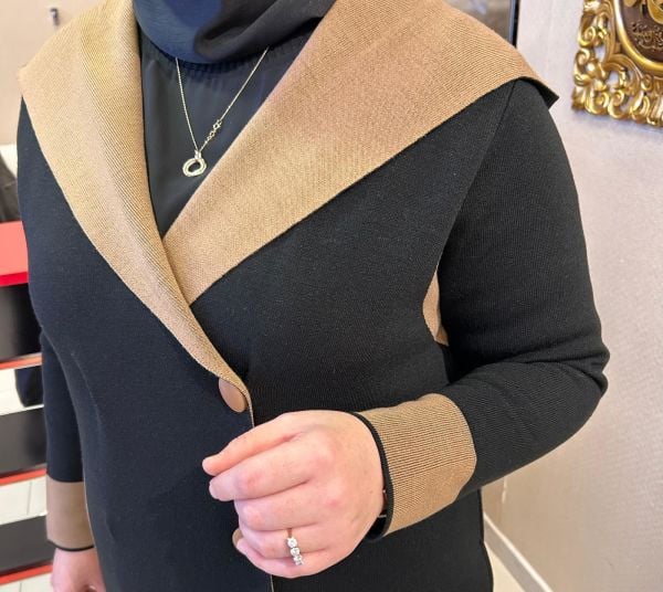 ﻿CAMEL RENK DTY. KAPÜŞONLU HIRKA/MÜSEMMA