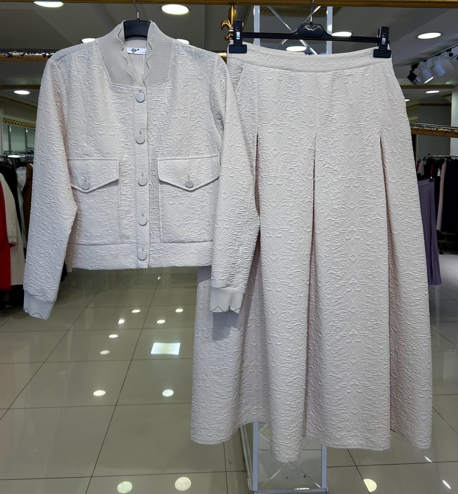 RİBANA DETAYLI GOFRE TAKIM/ TIĞTRİKO