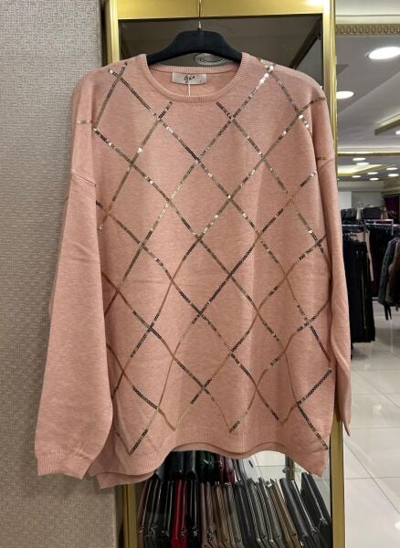 PUL İŞLEMELİ YÜN DOKU KAZAK/ TIĞTRİKO