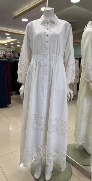 BEL LASTİKLİ GÜPÜR DTY. GÖMLEK MODEL ELBİSE /GHISA