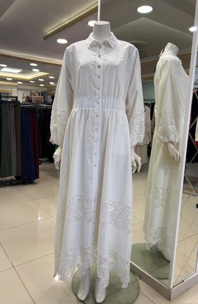 BEL LASTİKLİ GÜPÜR DTY. GÖMLEK MODEL ELBİSE /GHISA