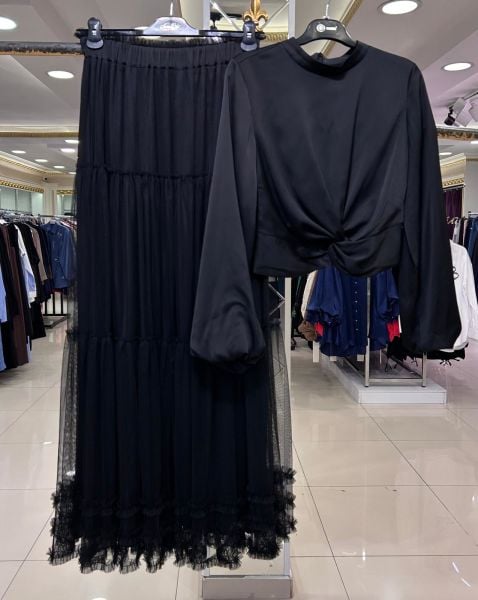 BALON KOL BLUZ - TÜL ETEK TAKIM/ NURCAN ÇETİN