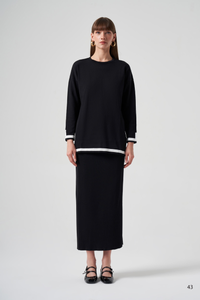 BEYAZ ŞERİT DTY. ETEKLİ TAKIM/ NUSS