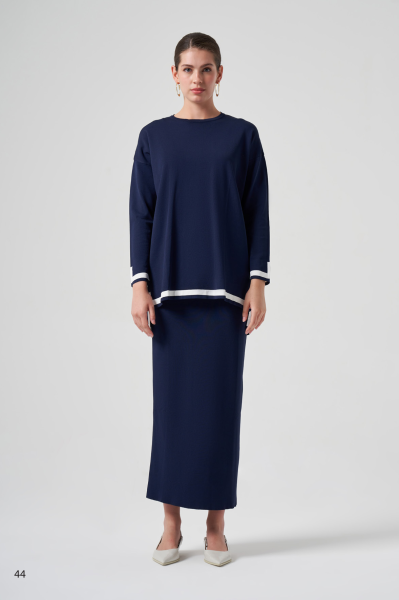 BEYAZ ŞERİT DTY. ETEKLİ TAKIM/ NUSS